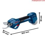 Kích thước nhỏ gọn của dòng máy cắt tỉa chuyên nghiệp Bosch PRO PRUNER