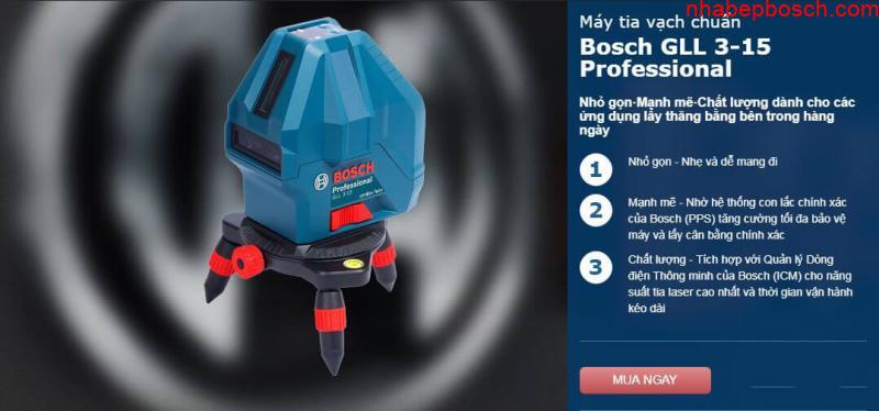 Máy cân mực laser Bosch GLL 2-50