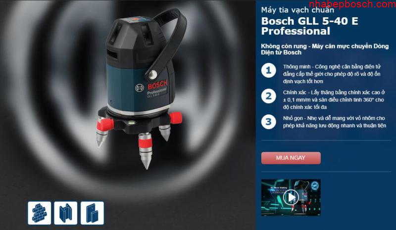 Máy cân mực Bosch GLL 8-40 E Professional