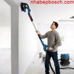 Máy chà nhám tường khô Bosch GTR 550 kết hợp tuyệt vời với máy hút bụi để làm sạch