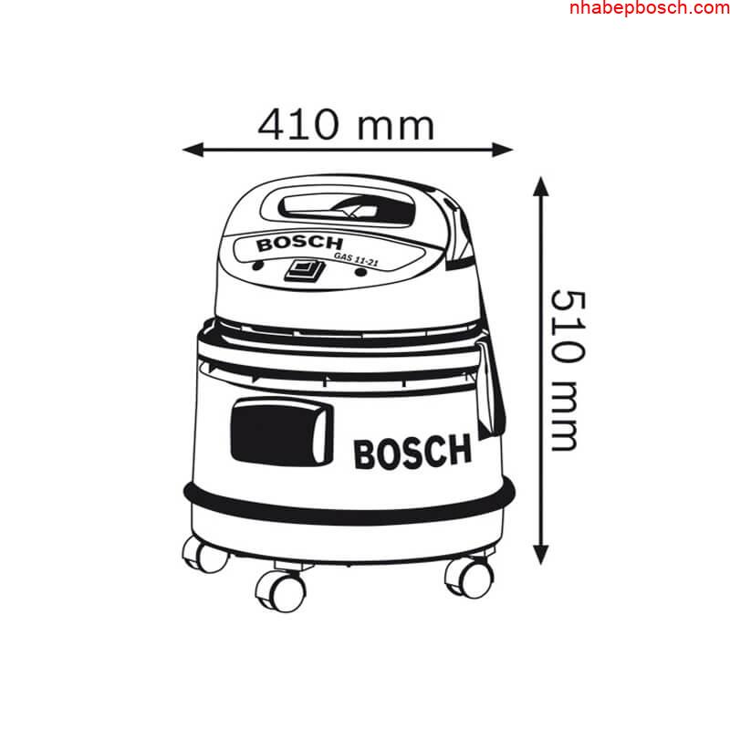 Máy hút bụi dùng pin Bosch GAS 18V-10 L Solo