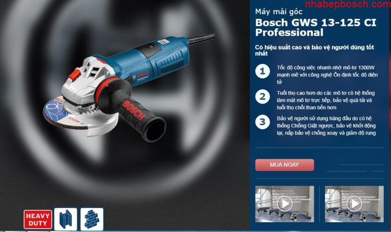 Máy mài góc Bosch GWS 17-125 CI