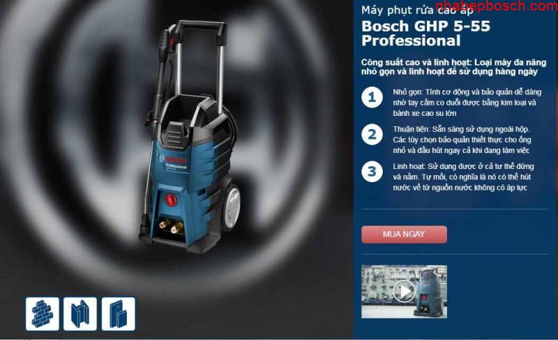 Máy phun xịt rửa áp lực Bosch Easy AQuatak 120