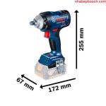 Kích thước nhỏ gọn của dòng máy siết bu lông Bosch GDS 18V-400