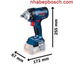 Kích thước nhỏ gọn của dòng máy siết bu lông Bosch GDS 18V-400