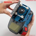 Tháo lắp phụ kiện chà nhám nhanh chóng với cơ cấu kẹp linh hoạt của máy chà Bosch GSS 18v-LI