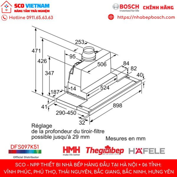 Nhabepbosch Chinh Hang San Pham May Hut Mui Bosch Dfs097k51 Am Tu 90 Cm Seri 8 4