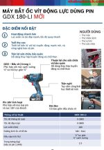 Đặc tính nổi trội và thông tin chi tiết của dòng máy siết ốc Bosch GDX 180 LI