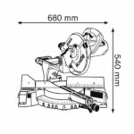 Kích Thước Thực Tế Máy Cưa đa Năng Gcm 10 S Chính Hãng Bosch